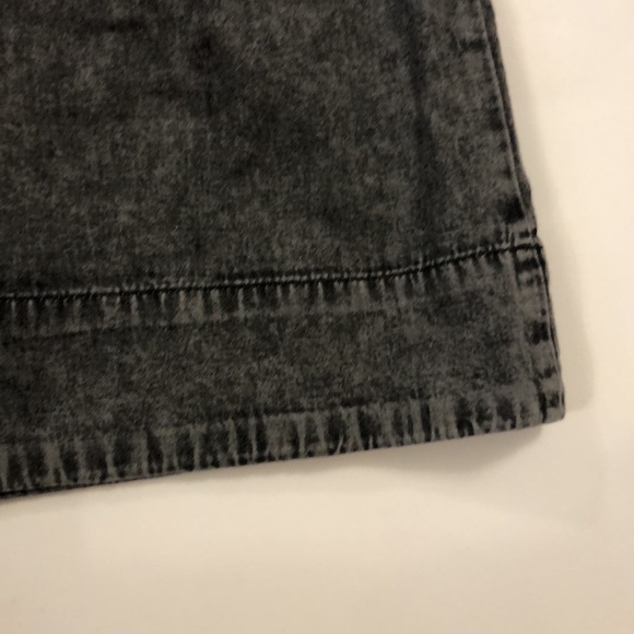 Who What Wear M Dress Grey Denim long sleeve Wrap strap zipper pockets Excellent - Picture 14 of 15